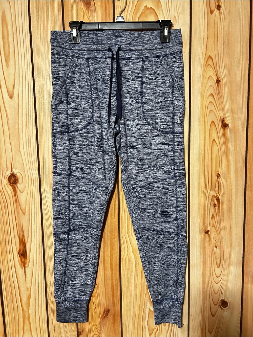 Danskin Now Joggers Women's Size M Navy Dri More Stretch Casual Yoga